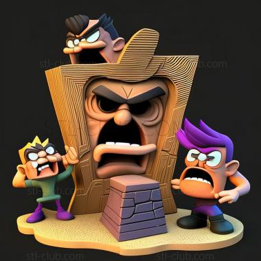 3D модель Игра Fairly OddParents Shadow Showdown (STL)